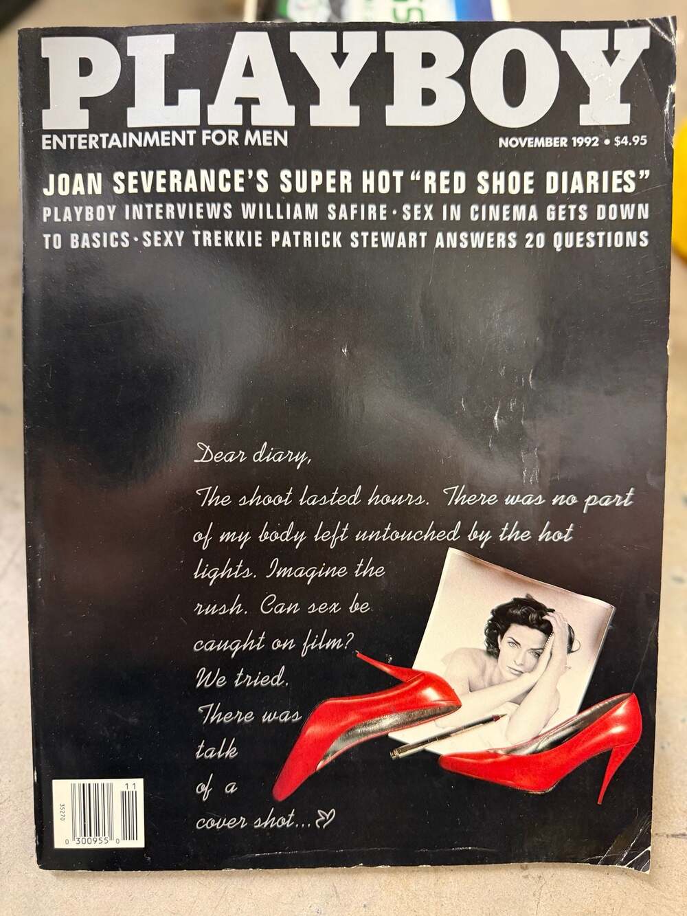 Playboy Magazine November 1992 Joan Severance Patrick Stewart